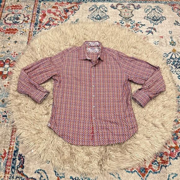 ROBERT GRAHAM CANNON BEACH CLASSIC FIT SPORT SHIRT CHECK MULTI XL - Picture 2 of 9